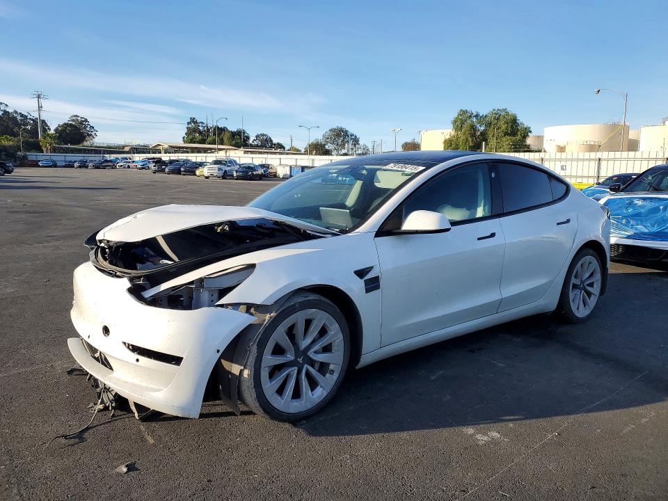 2021 TESLA MODEL 3 — VIN 5YJ3E1EB7MF927535