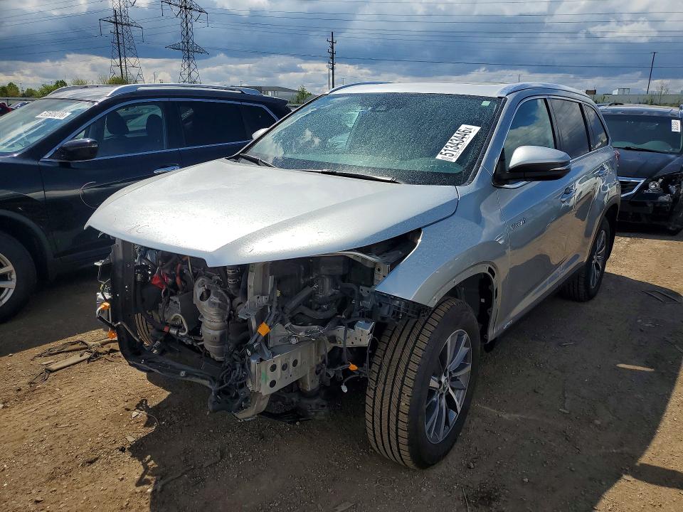 2019 TOYOTA HIGHLANDER HYBRID — VIN 5TDJGRFH7KS062108