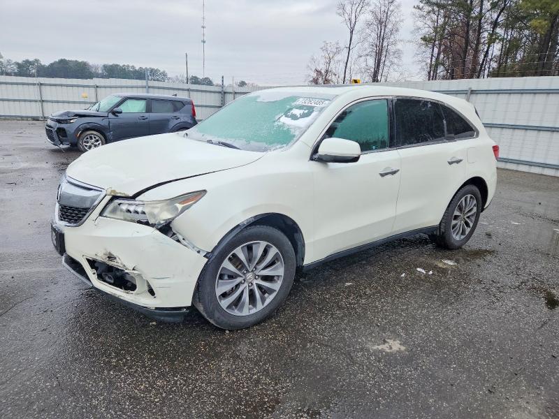 2016 ACURA MDX TECHNO — VIN 5FRYD4H46GB009785