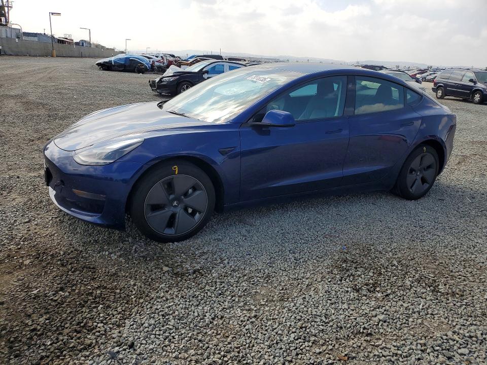 2022 TESLA MODEL 3 — VIN 5YJ3E1EAXNF360262