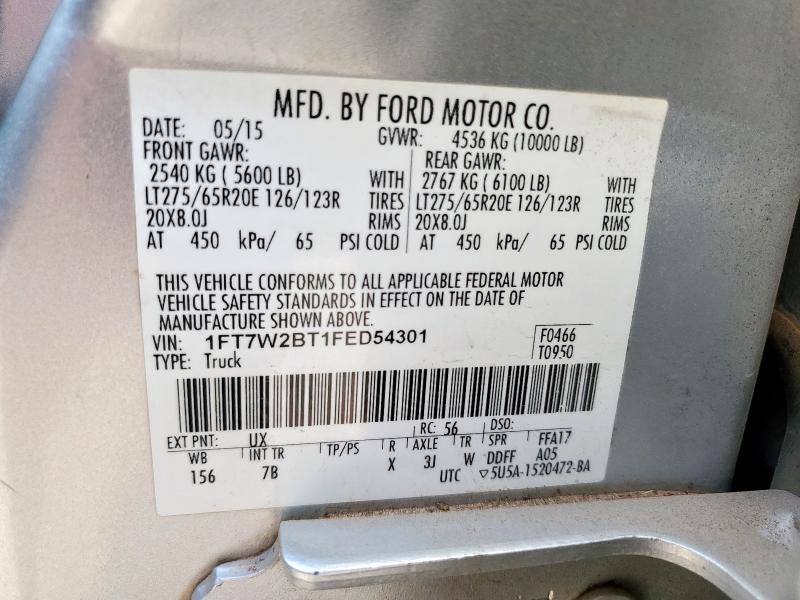 1FT7W2BT1FED54301