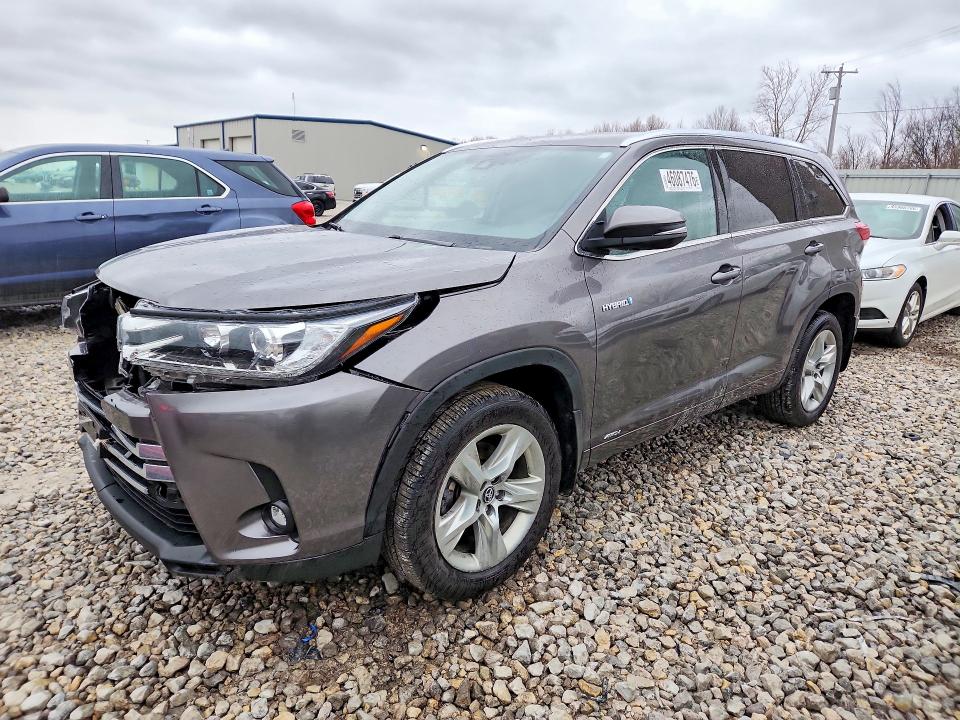 2019 TOYOTA HIGHLANDER HYBRID — VIN 5TDDGRFH9KS076668