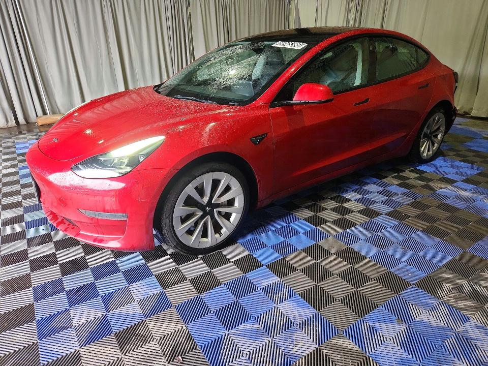 2022 TESLA MODEL 3 — VIN 5YJ3E1EA8NF369803