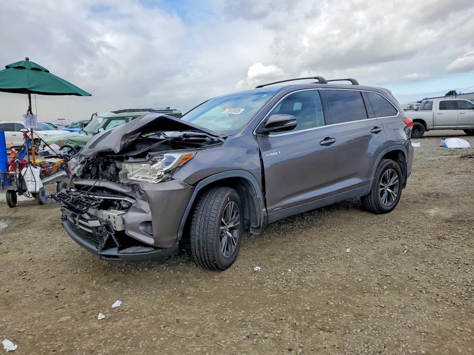 2019 TOYOTA HIGHLANDER HYBRID — VIN 5TDBGRFHXKS072524