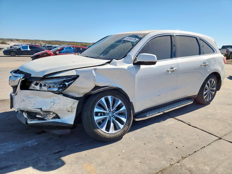 2016 ACURA MDX TECHNO — VIN 5FRYD3H47GB019901