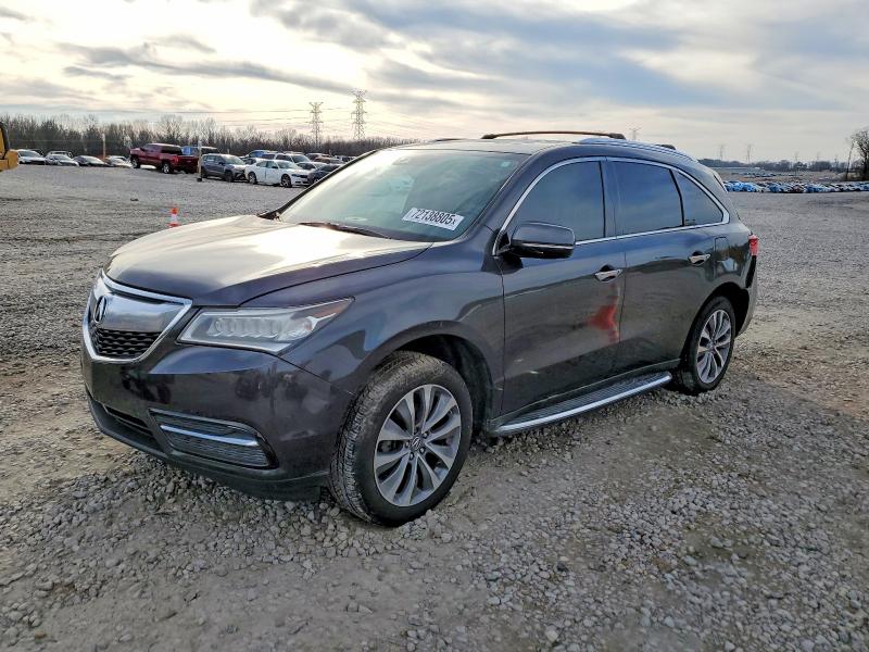 2016 ACURA MDX TECHNO — VIN 5FRYD3H47GB009885