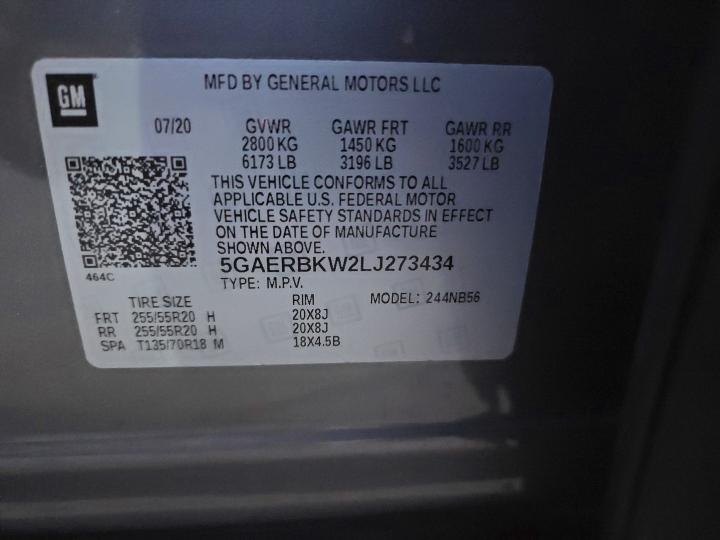 5GAERBKW2LJ273434