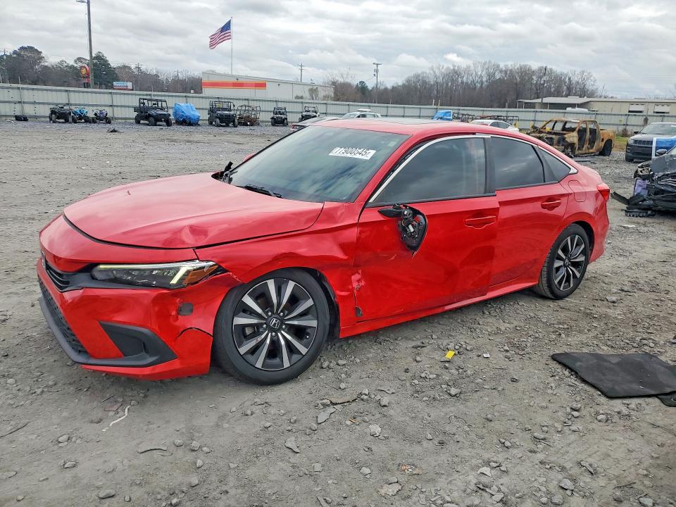 2022 HONDA CIVIC — VIN 2HGFE1F75NH303480