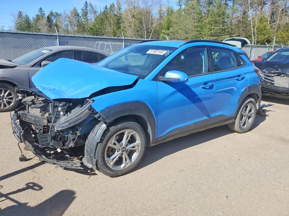2022 HYUNDAI KONA — VIN KM8K6CAB8NU825823