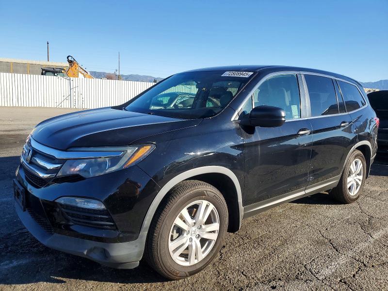 2018 HONDA PILOT LX — VIN 5FNYF5H12JB016215