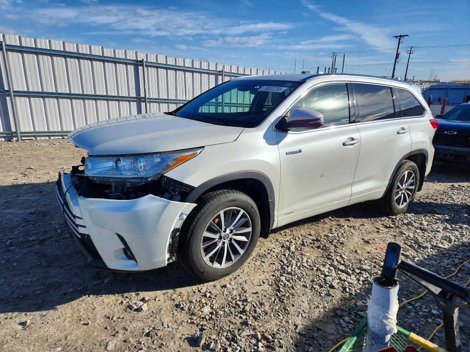 2018 TOYOTA HIGHLANDER HYBRID — VIN 5TDJGRFH6JS039160