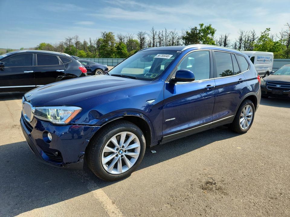2017 BMW X3 — VIN 5UXWX9C36H0W80268