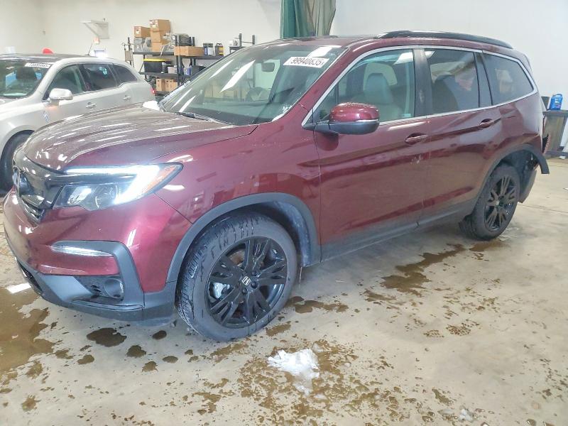 2022 HONDA PILOT SE — VIN 5FNYF6H2XNB052254