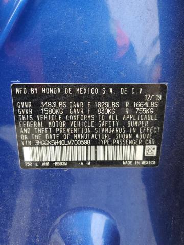 3HGGK5H40LM700598