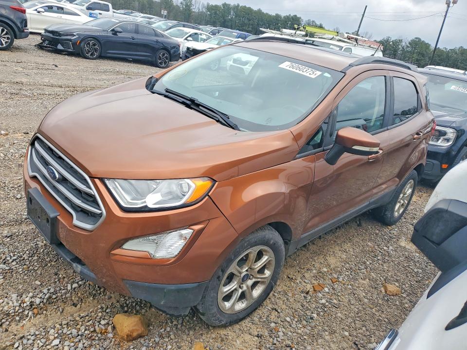 2019 FORD ECOSPORT S — VIN MAJ3S2GE3KC258458