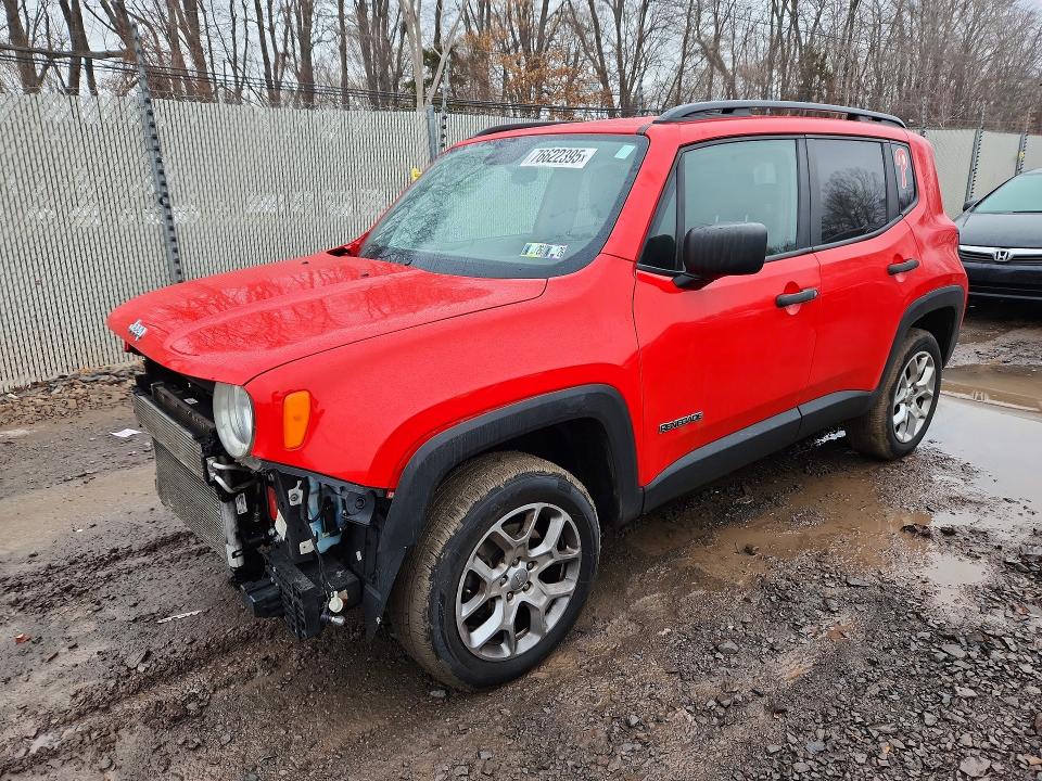 2018 JEEP RENEGADE — VIN ZACCJBAB8JPJ48640