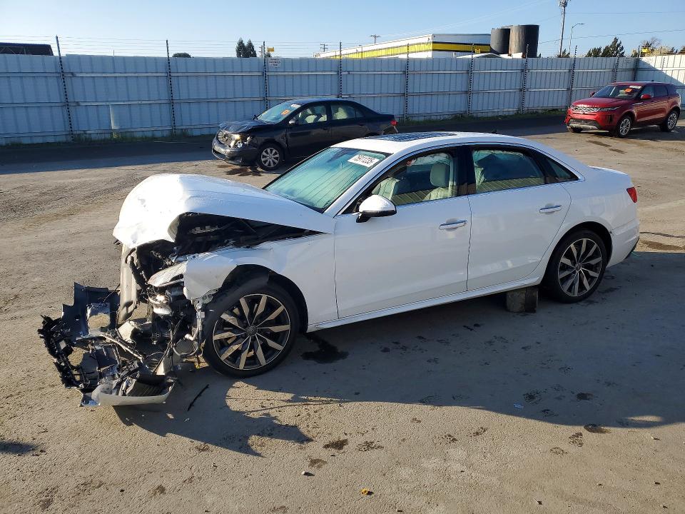 2021 AUDI A4 — VIN WAUBBAF48MA027009