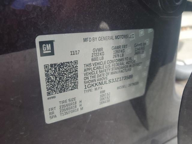 1GKKNULS3JZ173589
