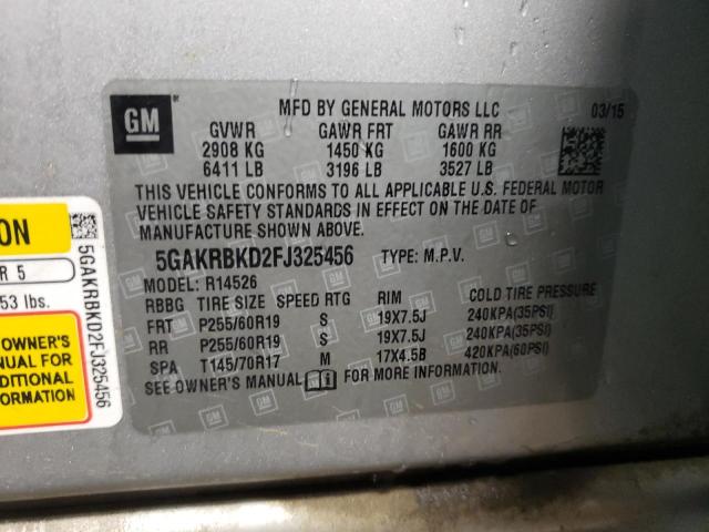 5GAKRBKD2FJ325456