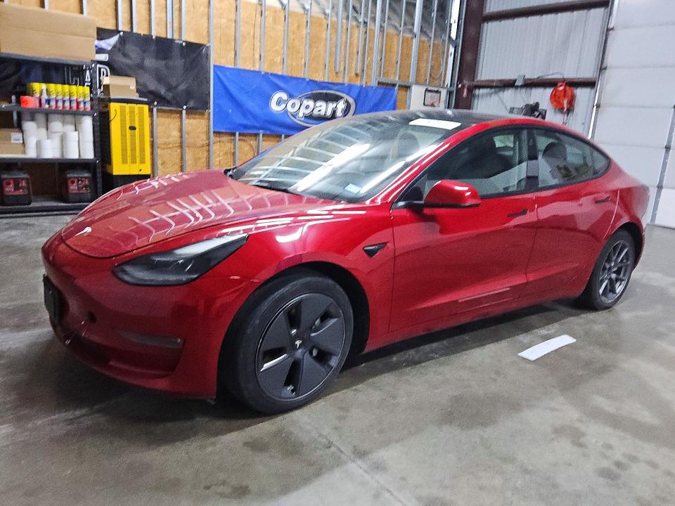 2022 TESLA MODEL 3 — VIN 5YJ3E1EA1NF190051
