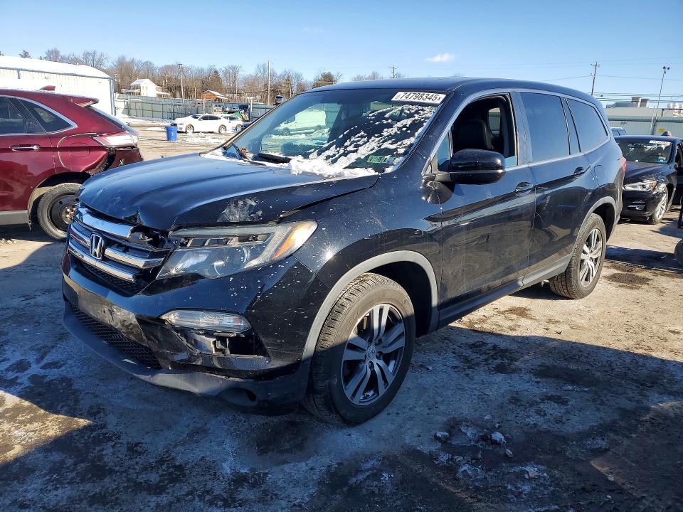 2017 HONDA PILOT EXL — VIN 5FNYF6H86HB051658