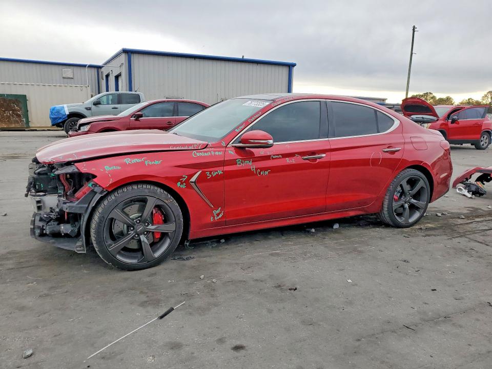 2019 GENESIS G70 PRESTI — VIN KMTG34LE1KU013504