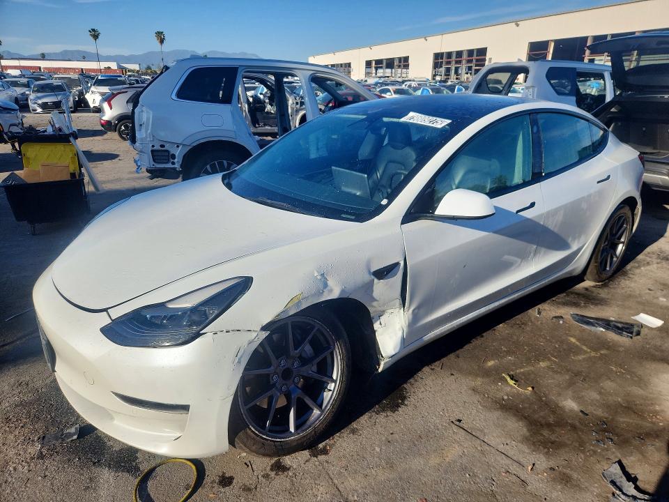2022 TESLA MODEL 3 — VIN 5YJ3E1EA3NF287168