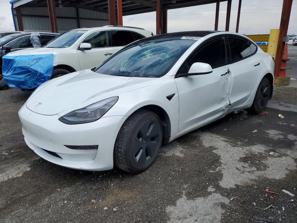 2022 TESLA MODEL 3 — VIN 5YJ3E1EB9NF327018