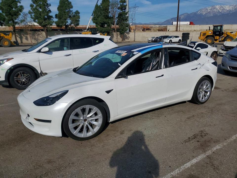 2022 TESLA MODEL 3 — VIN 5YJ3E1EB2NF144429