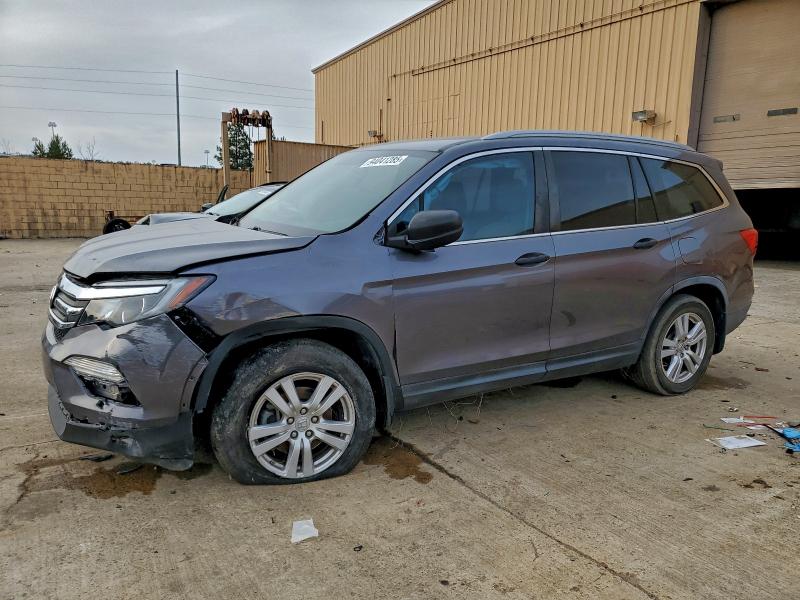 2016 HONDA PILOT LX — VIN 5FNYF5H13GB019603