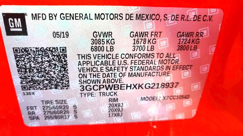 3GCPWBEHXKG218937