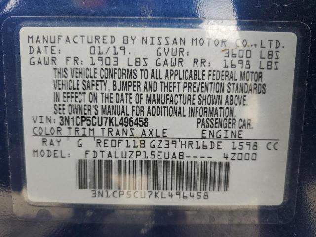 3N1CP5CU7KL496458