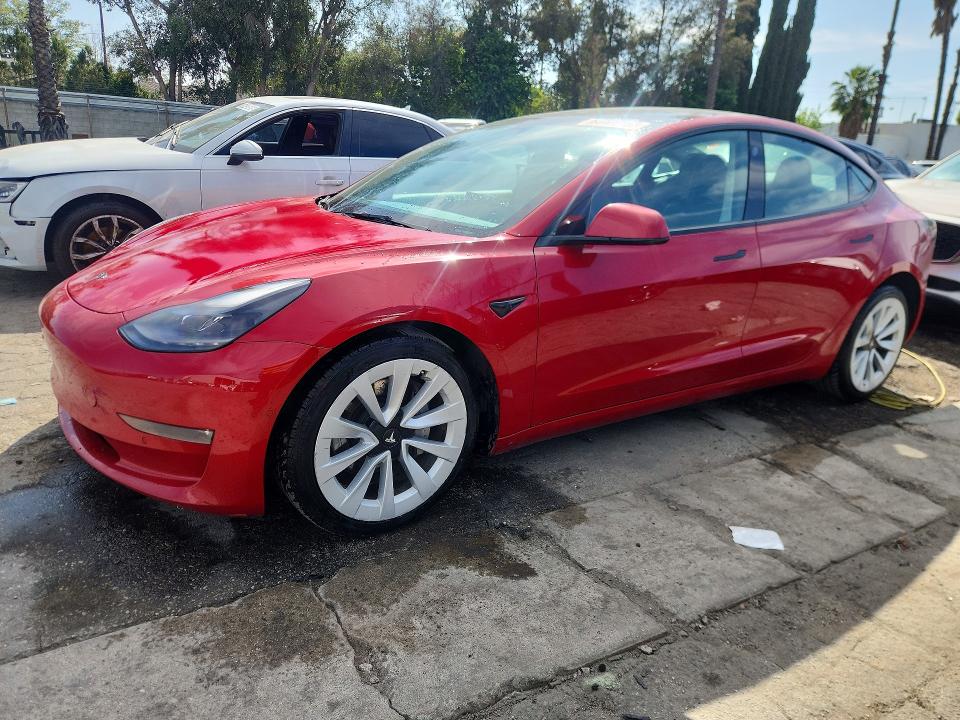 2022 TESLA MODEL 3 — VIN 5YJ3E1EB4NF304911