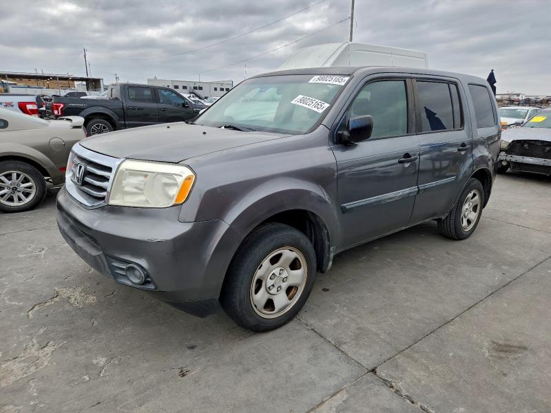 2012 HONDA PILOT LX — VIN 5FNYF3H26CB016895