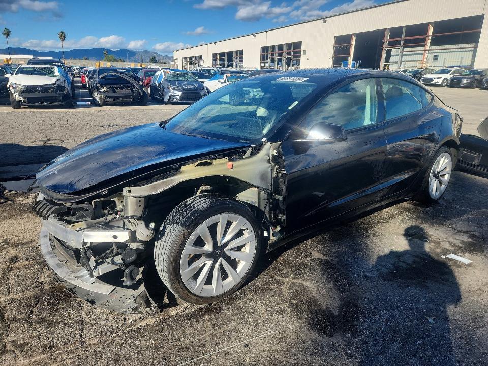 2022 TESLA MODEL 3 — VIN 5YJ3E1EA7NF368514