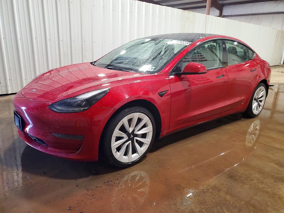 2022 TESLA MODEL 3 — VIN 5YJ3E1EA3NF287879