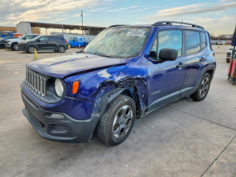 2017 JEEP RENEGADE S — VIN ZACCJAABXHPF55091