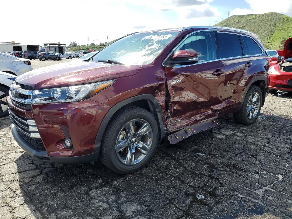 2019 TOYOTA HIGHLANDER HYBRID — VIN 5TDDGRFH6KS059343