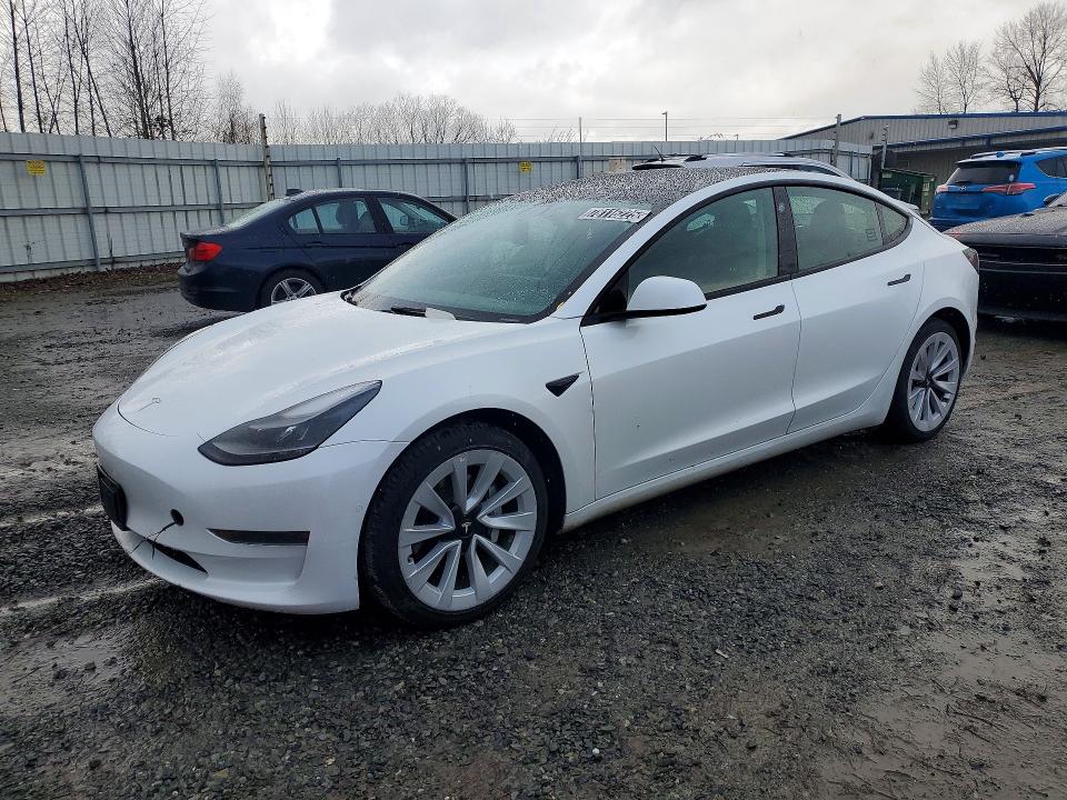 2022 TESLA MODEL 3 — VIN 5YJ3E1EA7NF371980