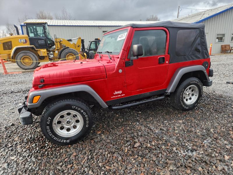 2004 JEEP WRANGLER X — VIN 1J4FA39S74P781409