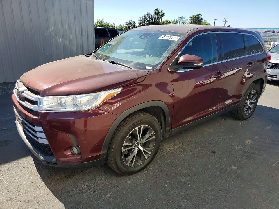 2019 TOYOTA HIGHLANDER — VIN 5TDZZRFH8KS331343