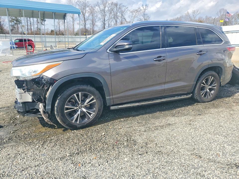 2016 TOYOTA HIGHLANDER — VIN 5TDKKRFH0GS149309