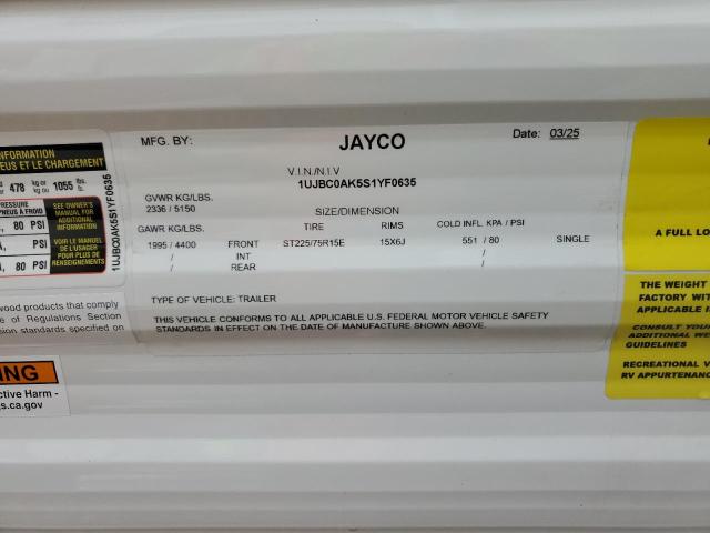 1UJBC0AK5S1YF0635