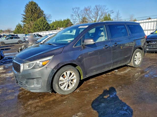 2016 KIA SEDONA — VIN KNDMB5C1XG6166160