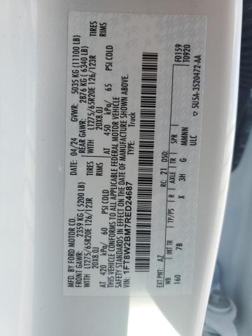 1FT8W2BM7RED24687