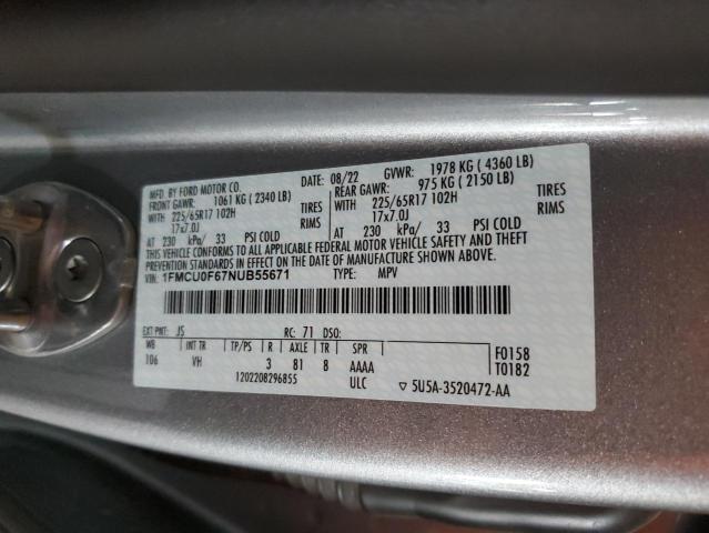 1FMCU0F67NUB55671