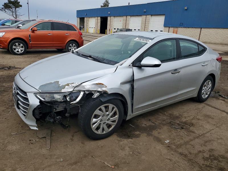 2017 HYUNDAI ELANTRA — VIN 5NPD74LF4HH127272