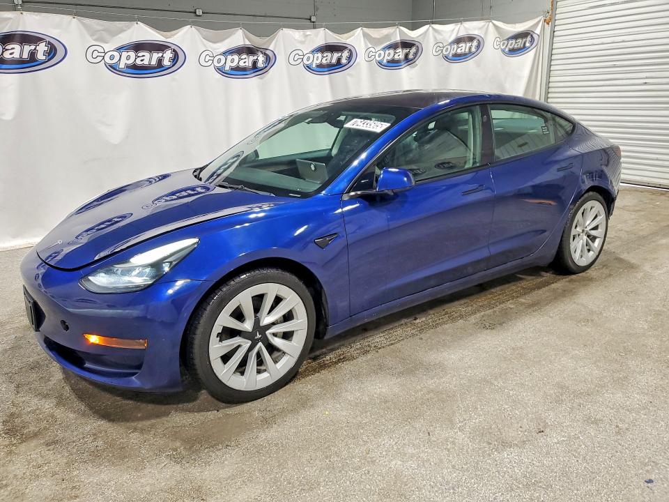 2022 TESLA MODEL 3 — VIN 5YJ3E1EA2NF187370