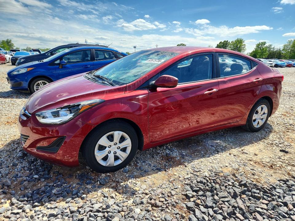 2016 HYUNDAI ELANTRA — VIN 5NPDH4AE9GH783294