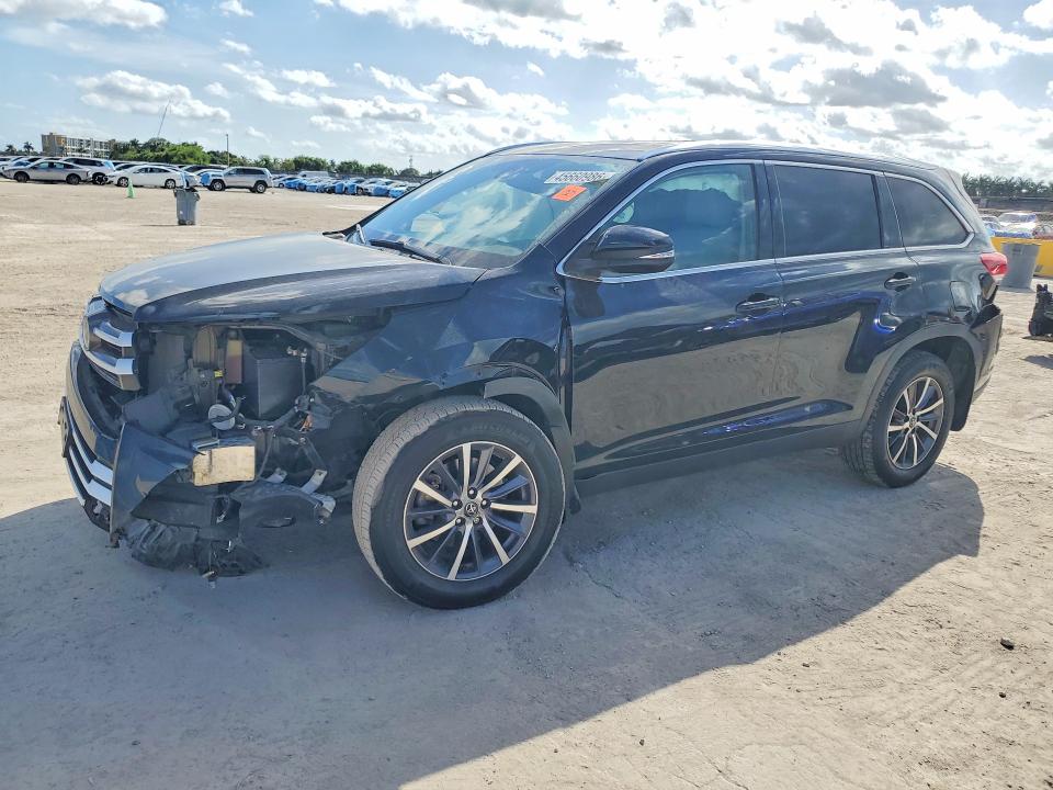 2019 TOYOTA HIGHLANDER — VIN 5TDJZRFH2KS582775
